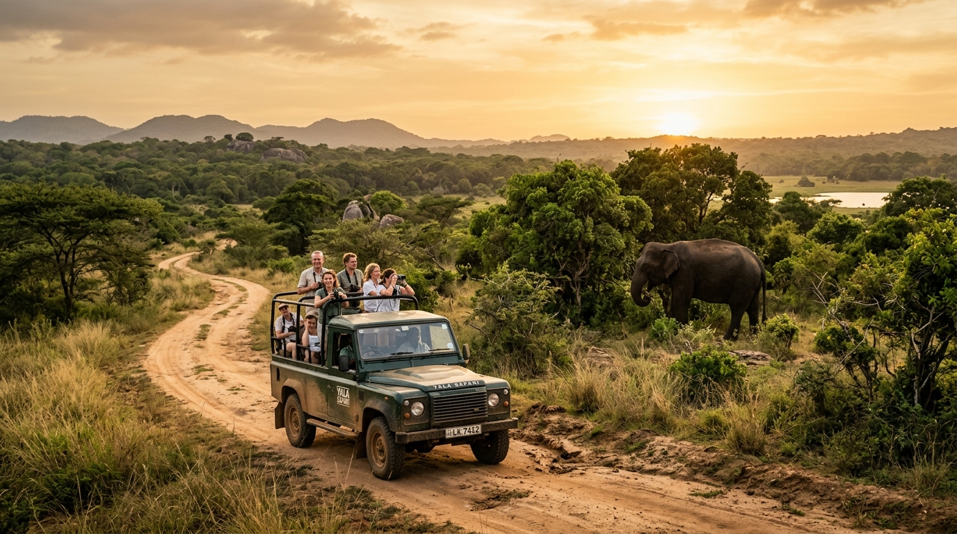 Safari jeep tour in Yala National Park